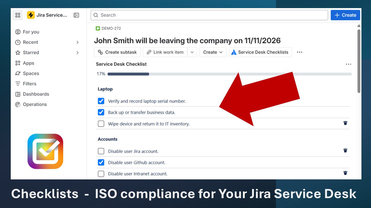 Screenshot - Iso compliance for your Jira Service Desk